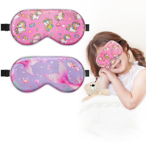 máscara de sueño de seda para niños