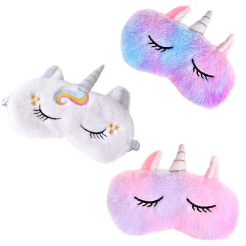 máscara de sueño unicornio para niñas