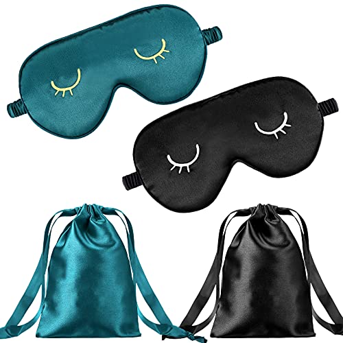 máscaras de ojos de seda Geyoga