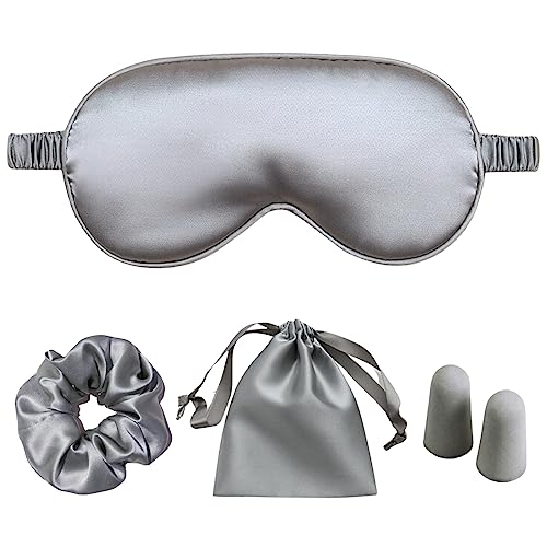 mascarilla de sueño de satén suave