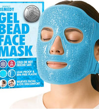 mascarilla fría para rostro relajante