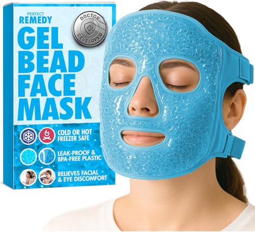 mascarilla fría para rostro relajante