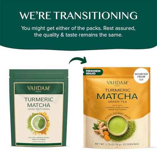 Matcha VAHDAM con Cúrcuma 1.76 oz