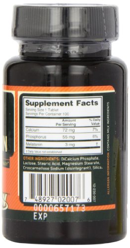 melatonina Optimum Nutrition 100 piezas