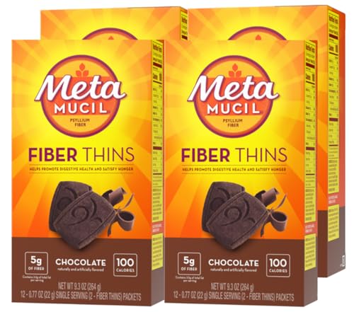 Metamucil Fiber Thins sabor chocolate