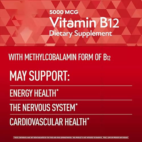 Methylcobalamin 5000 mcg para vitalidad