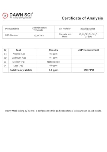 Methylene Blue sin formaldehído para tu bienestar