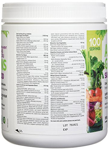 mezcla de superalimentos en polvo