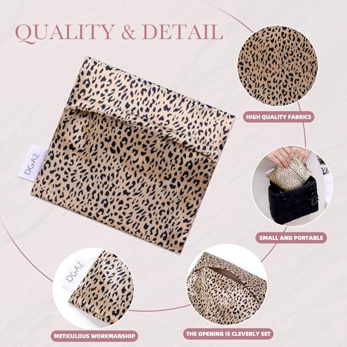 mini bolsa de maquillaje leopardo