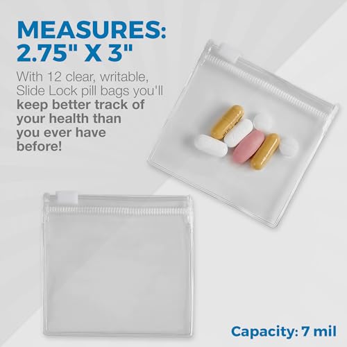 mini bolsas transparentes para medicamentos