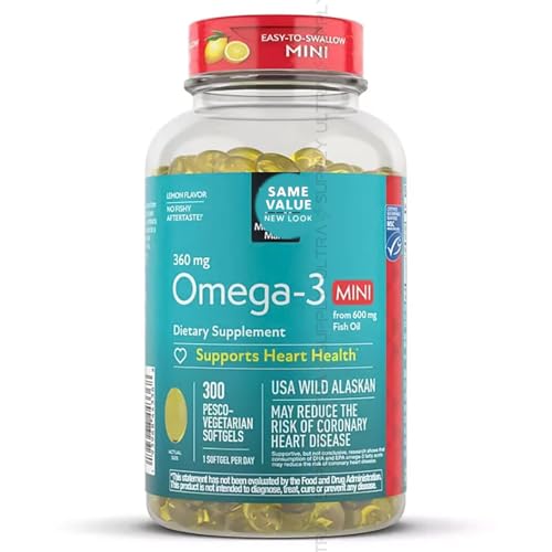 Mini softgels omega-3 para el corazón