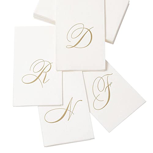 monograma inicial U en toallas de papel