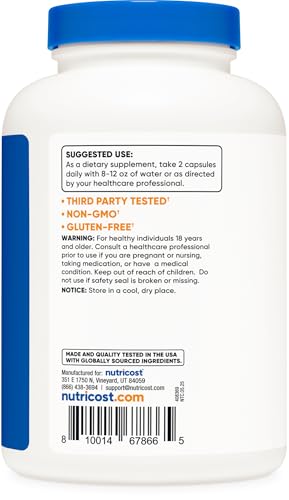 Monolaurin Nutricost 120 porciones para bienestar diario
