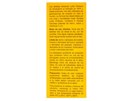 multivitaminas Lydia Pinkham para bienestar