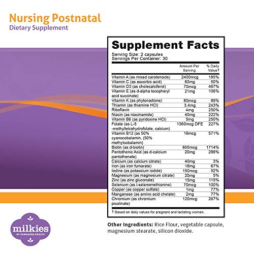 multivitamínico nutritivo para leche materna