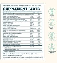multivitamínicos vegetales de 60 cápsulas