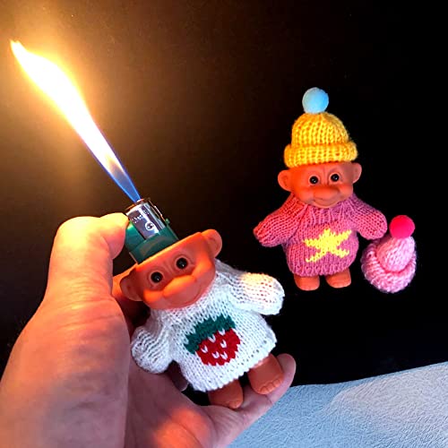Muñecos troll como funda para encendedor