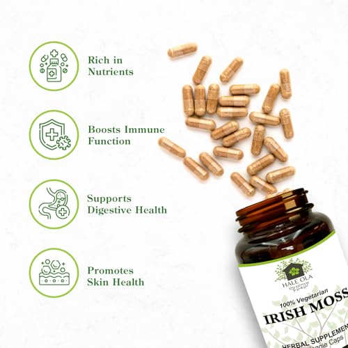 Musgo marino irlandés en cápsulas para salud integral