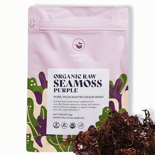 musgo marino orgánico crudo morado beneficios para la piel