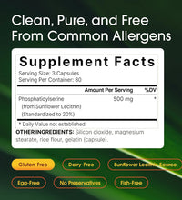 NatureBell Fosfatidilserina 500 mg cápsulas