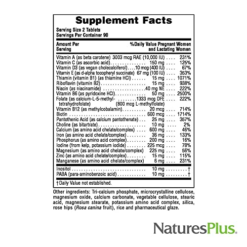 NaturesPlus vitaminas 800 mcg