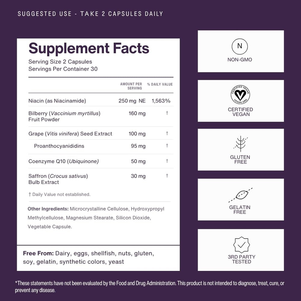 Neuroptene mirtilo suplemento