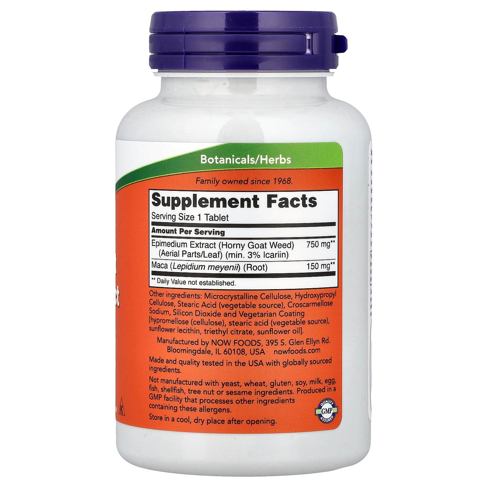 NOW Foods 750 mg de Horny Goat Weed