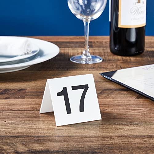 números de mesa para restaurantes