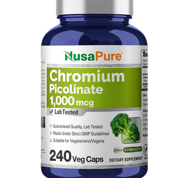 NusaPure Picolinato de Cromo 1000 mcg