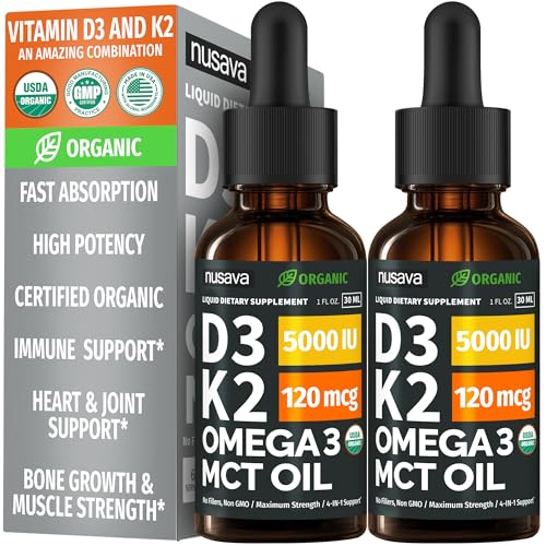 Nusava Vitamina D3 + K2 líquida