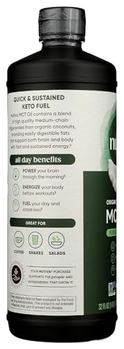 Nutiva MCT ideal para dieta Whole 30