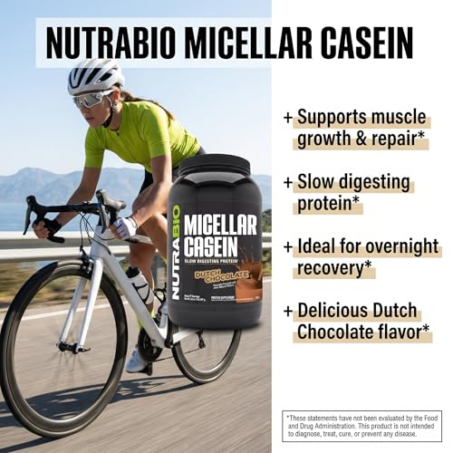 NutraBio caseína sin gluten ni soja