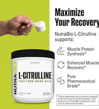 NutraBio L-Citrulina para entrenamientos intensos