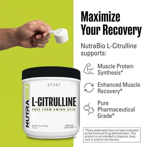 NutraBio L-Citrulina para entrenamientos intensos