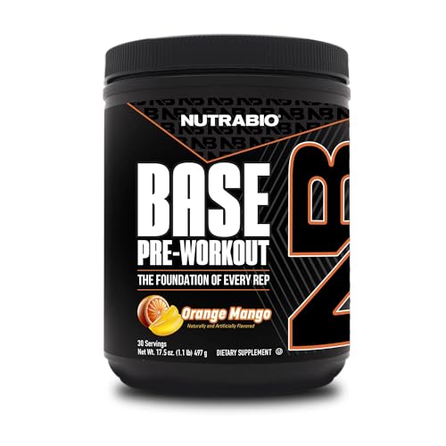 NutraBio polvo pre-entreno con cafeína