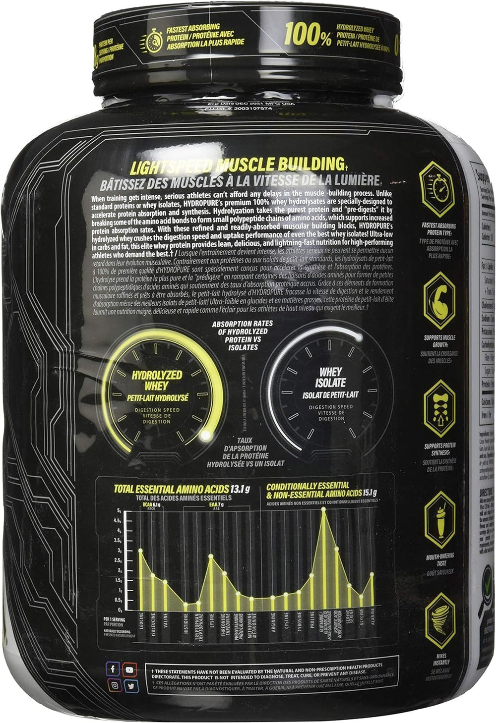 Nutrabolics 4.5 LB de proteína