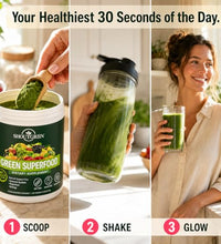 Nutrición completa en polvo verde