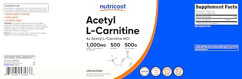 Nutricost acetil L-carnitina alta calidad