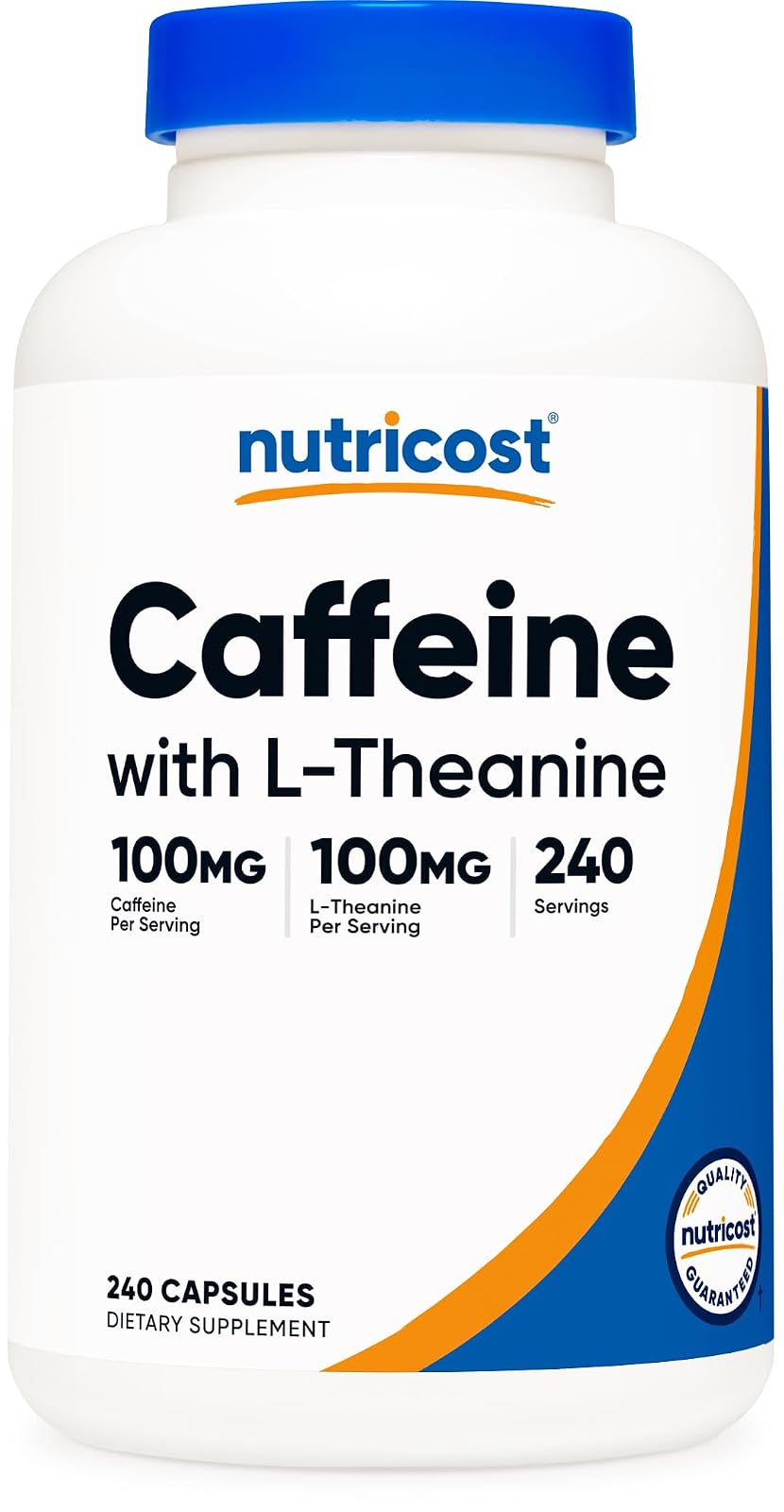 Nutricost Cafeína y L-Teanina 100 mg