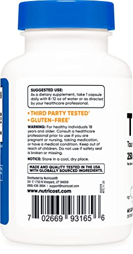 Nutricost Tudca 250mg mejora digestión