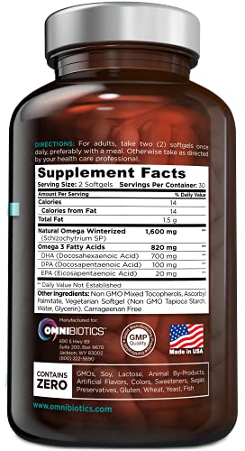Omega 3 DHA EPA 60 cápsulas