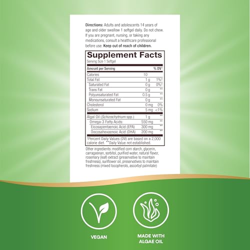 Omega 3 en softgels veganas fáciles de tomar