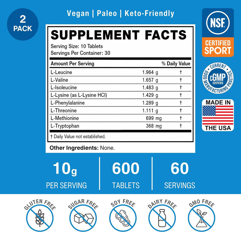 OptimalAmino BCAA en tabletas
