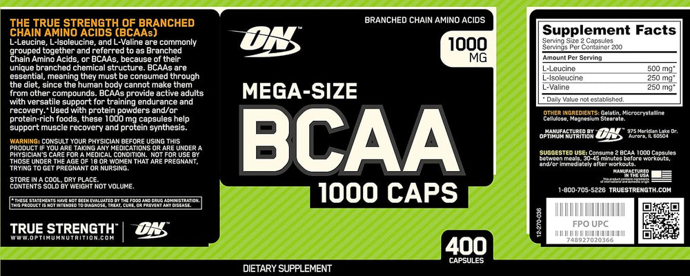 Optimum Nutrition 400 cápsulas