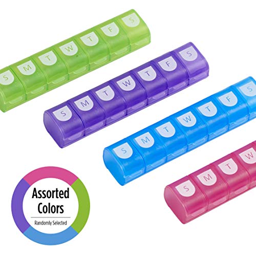 organizador colorido de medicamentos