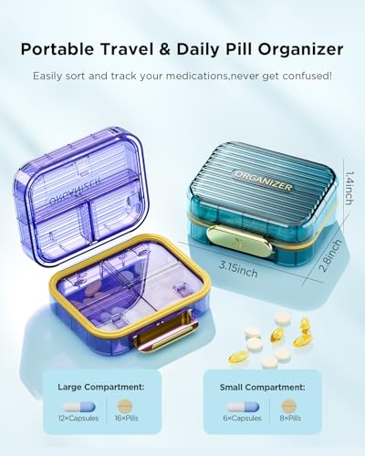 Organizador compacto de medicamentos Acedada