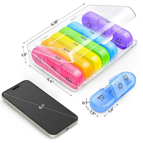 organizador de medicamentos AUVON para viajes