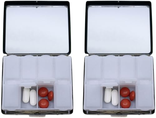 organizador de medicamentos con diseño antiguo
