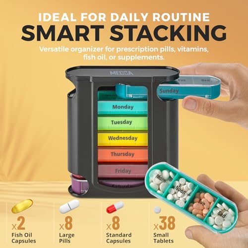 organizador de medicamentos con diseño práctico