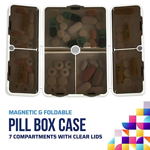 organizador de medicamentos portátil y ligero